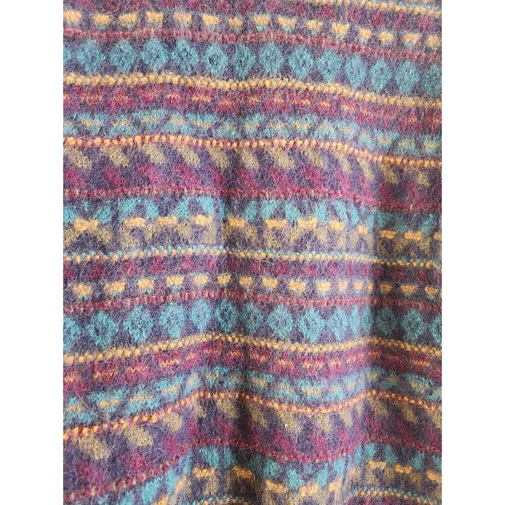 J.P Tilford 100% Alpaca Unisex Multicolor Sweater-Medium - Picture 4 of 6